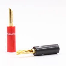 16pieces High quality Nakamichi 24k gold plated BFA 4mm Banana Plug hifi Speaker cable Connector 2024 - buy cheap