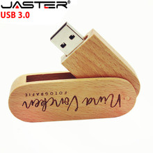 Pen drive usb 3.0 de madeira personalizado, 1 peça, 4g 8g 16gb 32gb 64gb 128gb, presente, capacidade real 2024 - compre barato