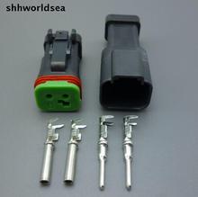 Shhworlsea-conector eléctrico impermeable para coche, autobús, motor, camión, DT06-2S-EP06, 2 pines, 5/30/100 juegos, DT04-2P-CE05 2024 - compra barato