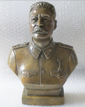 Бронзовая Медная скульптура в западном стиле, статуя Иосифа Сталина с обхватом груди, 12 дюймов, 29 см 2024 - купить недорого