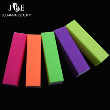 5Pcs Fluorescent Forms Durable Nails Art Tools Buffing Sanding High-elastic Files Block Manicure Care Buffer Nail File Sponge 2024 - buy cheap