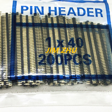 100Pcs/200pcs ROHS Gold-plated copper 40Pins 1.27mm Single Row Straight Male Pin Header Strip For PCB 2024 - buy cheap