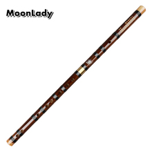 Chinese Traditional Handmade Coffee Bamboo Two-section Flute Called Dizi Traditional Flauta Wood For Beginners and Music Lovers 2024 - buy cheap