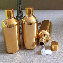 Hot sale gold high-grade oil bottle glass bottle, 100ml capsule 10pcs/lot, 100cc glass bottle with UV 2024 - buy cheap