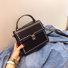 NEW Brand Women Bags Luxury Handbags Women Messenger Bags Cover Rivet Bag Girls Fashion Shoulder Bag Ladies PU Leather Handbags 2024 - buy cheap