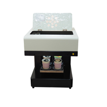 Máquina de estampado de café er de 4 tazas con opción de tinta comestible máquina de estampado de café Macaroon 2024 - compra barato