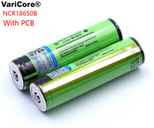 VariCore защита оригинальный 18650 NCR18650B 3400mAh литий-ионный аккумулятор с PCB 3,7 V батареи 2024 - купить недорого