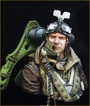 New Unassembled 1/10 Spitfire Pilot  Officer BUST  Resin Figure Unpainted Model Kit 2024 - buy cheap