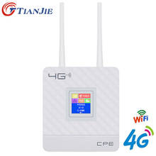 Roteador de banda larga wifi, 4g lte, cpe, desbloqueio móvel, ponto de acesso wan/lan, porta externa dupla, antenas, entrada para cartão sim 2024 - compre barato