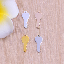 20pcs/lot zhu ru 16*7mm Handmade key Open the treasure chest Matching lock Pendant Necklace Charms for Jewelry Finding 2024 - buy cheap