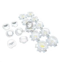 Mini lente LED de 13mm, 15, 30, 45, 60, 90, 200 grados, no necesita soporte, 1W, 3W, IR, LED, energía, colimador Reflector, 100 unids/lote 2024 - compra barato