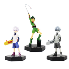 16-17cm 3styles HUNTERXHUNTER GON FREECSS Killua Zoldyck action figure model toy black base cute figure model toys gifts 2024 - buy cheap