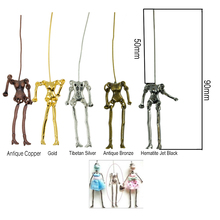 6 Pieces Novelty Skeleton Body DIY Dolls Pendants Jewelry Making for Personality Earrings Necklaces 2024 - buy cheap