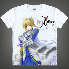 Fate stay night T-shirt kawaii Japanese Anime t-shirt Handmade Manga Shirt Cute Cartoon saber Cosplay shirt 37172409778 tee 676 2024 - buy cheap