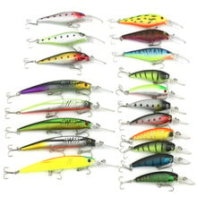 19pcs/set Mixed 3 style Fishing Lures Set Minnow Crankbait Wobblers Artificial Bait Fishing Tackle 2024 - buy cheap