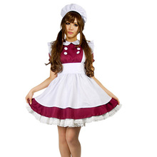 MOONIGHT 2018 Novetly Women Costumes Dress Bowknot French Maid Costumes Princess Women Clothing Cosplay Dress 2024 - buy cheap