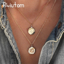 Gold Chain Star Moon Sun Choker Necklace for Women Crystal Coin Chocker colar necklaces pendants collier femme collares kolye 2024 - buy cheap