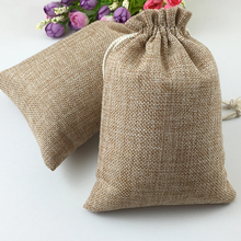 Bolsa de algodón con cordón, bolsas de yute de 15x20cm, 30 Uds., bolsos pequeños para mujeres/comida/Embalaje de joyería, bolsas de embalaje de regalo 2024 - compra barato