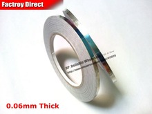 0.06mm Thick, 2 Rolls 10mm*40Meters Adhesive Aluminum Foil Tape for Hot Sealing, Phone Repair EMI Masking 2024 - buy cheap