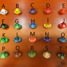 20 PCS/Set 20 Kinds Option Funny Dice 16*16mm 10 Side Puzzle Game Send Children Gift 2024 - buy cheap