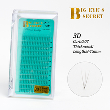 Pestañas de lujo con extensión de pestañas suaves de Big eye's secret, pestañas 3D de visón Falso C Curl 3D prefabricadas, pestañas Russion VOLUME 2024 - compra barato