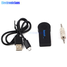 Receptor de áudio bluetooth sem fio música transmissor 3.5mm estéreo aux adaptador receptor com microfone para alto-falante do carro fone de ouvido topo 2024 - compre barato