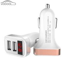 Universal Car Cigarette Lighter Car Charger 2.1A Dual USB Charging Socket Adapter with LED Indicator Voltage Current Detector 2024 - buy cheap