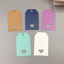 Wholesale 100Pcs/Lot 3*5cm Colorful Cardboard Hang Tags Lace Scallop and T Shape Design Blank Jewelry Tag DIY Labels Card 2024 - buy cheap