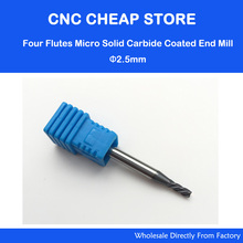 5pcs/lot 4*2.5*6*50mm 4F carbide end mill NANO HRC55 4 Flute Cutting and milling tool Milling cutter cnc tool milling metal NANO 2024 - buy cheap