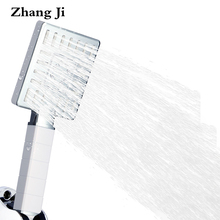 Zhang Ji-Cabezal de ducha ajustable para baño, de 3 funciones cabezal de ducha, ABS, diseño cuadrado, alta presión, Boost 2024 - compra barato