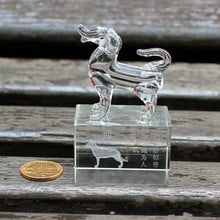 Chinese Zodiac Dog Decoration Crafts Children's Holiday Gifts Artificial Crystal Glass Brushed  Home Decoration Accessories 2024 - buy cheap