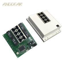 OEM PBC 8Port Gigabit Ethernet Switch 8Port with 8 pin way header 10/100/1000m Hub 8way power pin Pcb board OEM screw hole 2024 - buy cheap