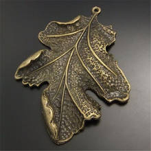 Wholesale 4pcs/pack antique bronze jewelry leaf Necklace charms Bracelet pendants Vintage Crafts Handmade Crafts Man Gifts 02380 2024 - buy cheap