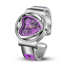 Mulher assista 2020 xinhua pulseira relógio de aço inoxidável relógio de quartzo pulseira coração-em forma de mostrador strass relógio dames horloges 2024 - compre barato