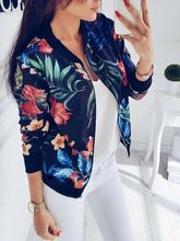 2019 Brand New Spring  Ladies Women  Retro Floral Zipper Up Bomber Jacket Casual Coat Outwear Sport Causal  Plus Size S-XXL 2024 - buy cheap