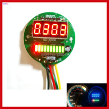 New 2 Functions 12v Car Motorcycle Tachometer LED Fuel Oil Gauge Meter Fuel level Scale Indicator 2024 - buy cheap