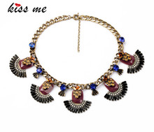 New Styles KISS ME Fashion Jewelry Resin Brown Antique Pendant  Necklace 2024 - buy cheap