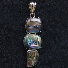 Charms natural blue abalone shell rectangle pendant fit necklace newly hot sale jewelry B1135 2024 - buy cheap