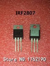 Transistor de efeito de campo 50 embutido irf2807 a-220 n 75v/82a 2024 - compre barato