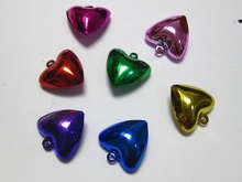 20 Mixed Color Heart Jingle Bells 20mm for Pet collar 2024 - buy cheap