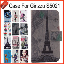 Funda AiLiShi para Ginzzu S5021, lujosa Funda de cuero PU con tapa pintada, S5021 Ginzzu, exclusiva 100%, funda especial para teléfono, piel + seguimiento 2024 - compra barato