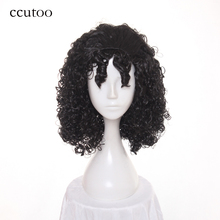 ccutoo 40cm Tangled Gothel Mother Cosplay Wig Long Black Walt Curly Synthetic Hair Heat Resistance Costume Halloween Party Wigs 2024 - buy cheap