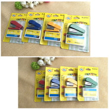 FangNymph Useful Portable Kawaii Super Mini Small Stapler Mini Stapler Staples Set Office Binding Stationery Random color 2024 - buy cheap
