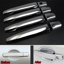 CAR STYLING ACCESSORIES FOR MITSUBISHI  ASX / SPORT /RVR LANCER 2016 2017 2018 ABS CHROME DOOR HANDLE CATCH COVER TRIM 8PCS/SET 2024 - buy cheap