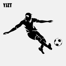 YJZT 14.6CM*10.3CM Vinyl Decal Car Sticker Football Ball Sport Decor Black/Silver C3-1619 2024 - buy cheap