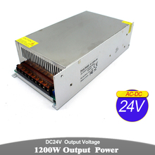 Unidad de fuente de alimentación conmutada de 1200W 24V 50 a CA a CC adaptador de corriente de 110v 220v entrada a DC24V SMPS para impresora CCTV Stepper de iluminación 2024 - compra barato