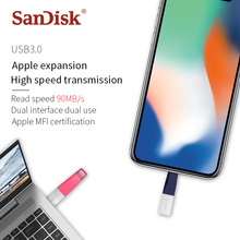 Sandisk iXPand OTG FLASH DRIVE USB 3.0 64GB Lightning Connector Metal Pen Drive U Disk memory stick 128GB For iPhone iPAD 2024 - buy cheap