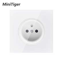 Minitiger-Panel de cristal para niños, toma de corriente de estándar, toma de tierra con cerradura protectora, 16A, 2019 pulgadas 2024 - compra barato