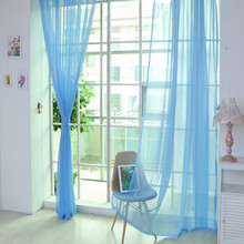 Gentle Translucidus Blue French Window Voile Drape Tulle Curtain Valances for Living Room #30 2024 - buy cheap