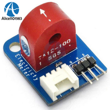 Placa de sensor amperímetro analógico, módulo de medição de corrente ac 0 ~ 5a para arduino com base em embutida 3 pinos de interface de tijolo 5v i/o diy 2024 - compre barato